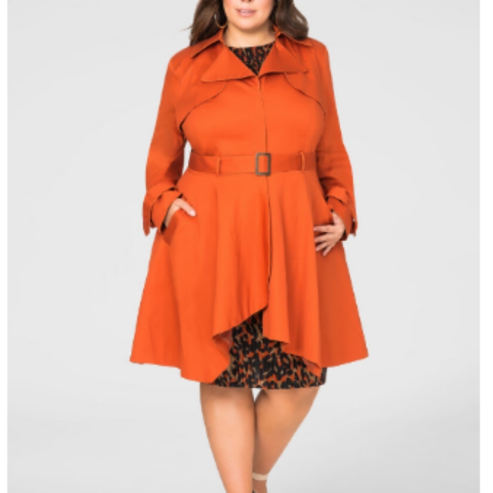 Ashley Stewart Trench Coat Size 26